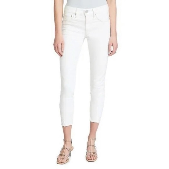 MOUSY VINTAGE BURNSIDE WHITE SKINNY JEANS SIZE 26 - $95 - Picture 1 of 16